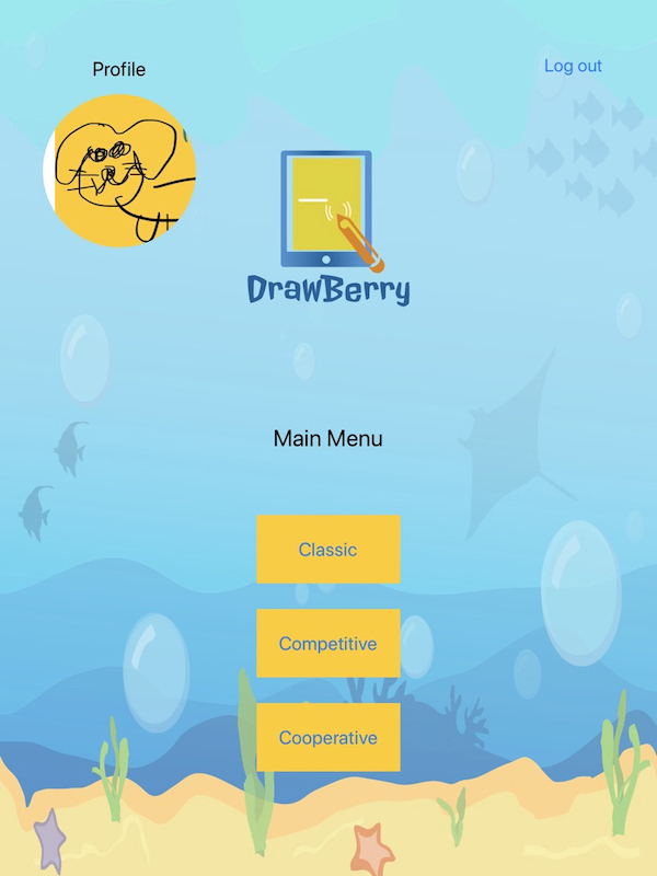 The user interface of DrawBerry